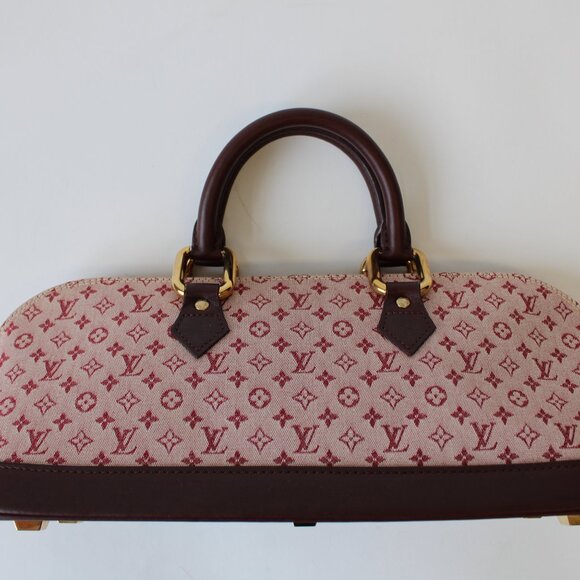 Louis Vuitton Denim Monogram Alma Long Cherry - Picture 6 of 10